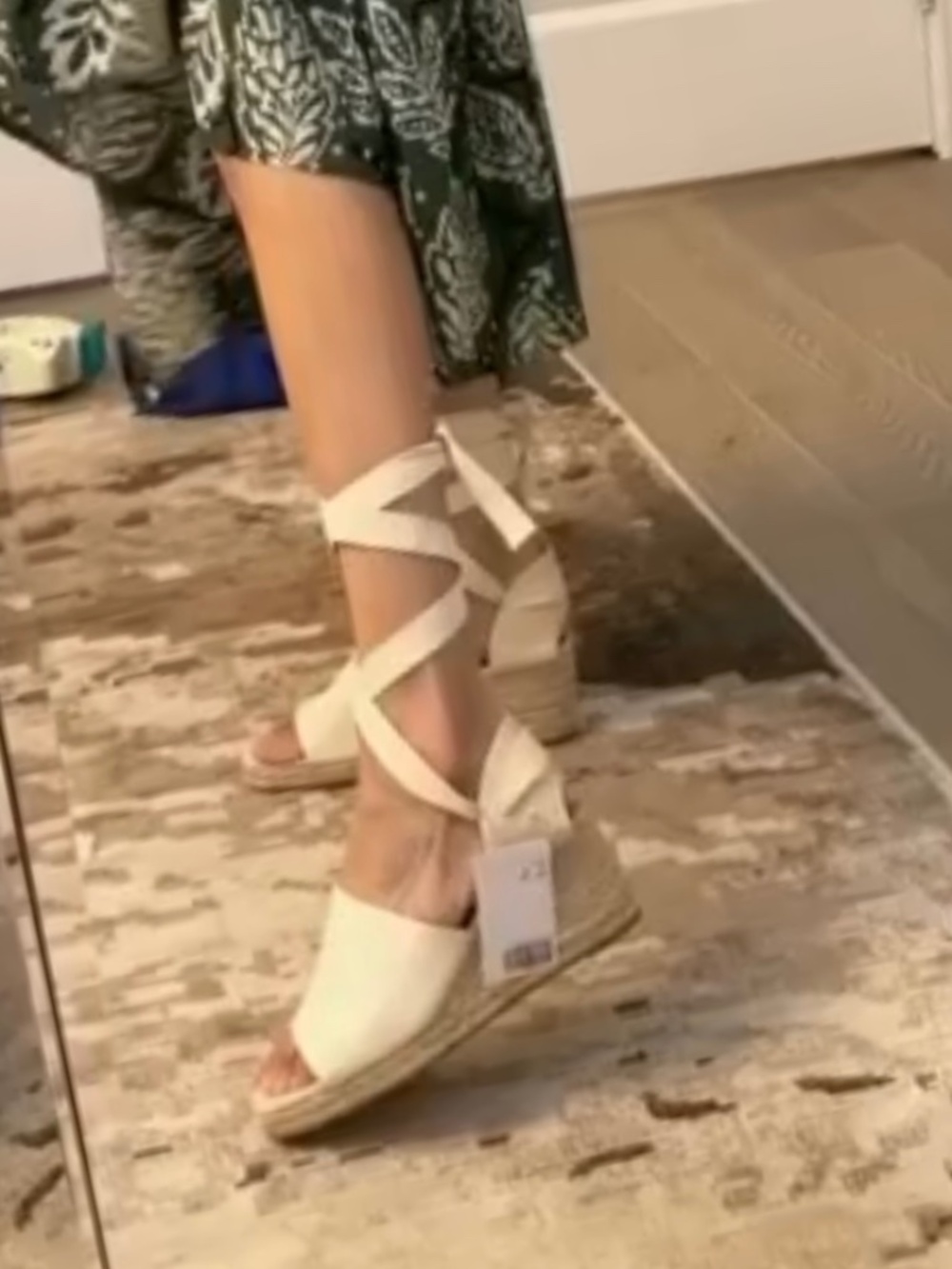 NEW - Lace-Up Espadrille Wedge Sandals - H&M– Size 39 (US 9) – New